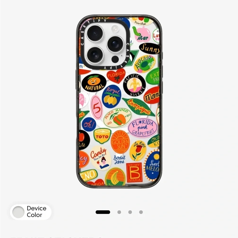 Casetify Retro Sticker & Ocean Sunset iPhone Cases - Multi & Orange
